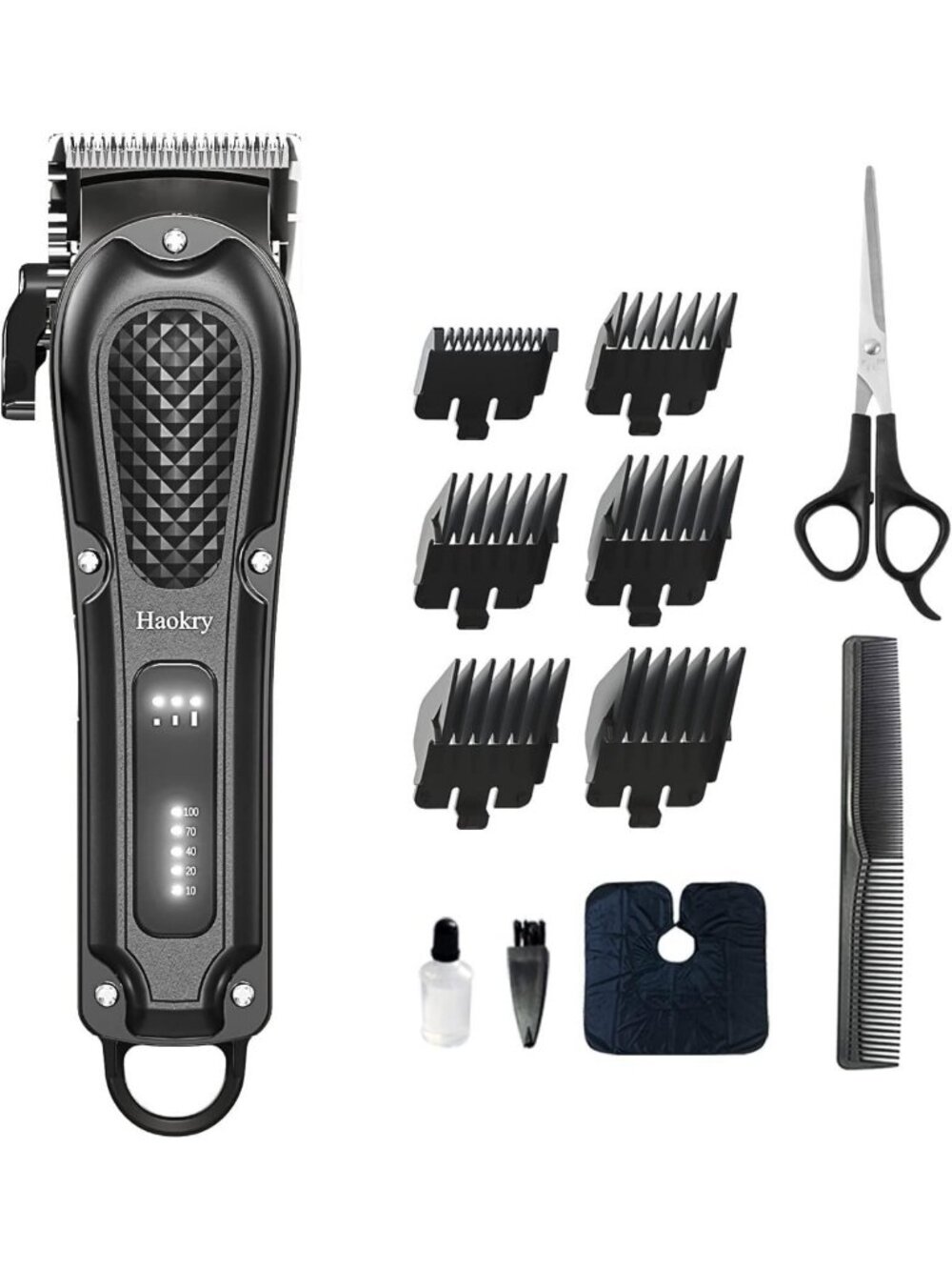Men's Hair Clippers & Grooming Kit - Professional Hair Cutting Tools for Barbers